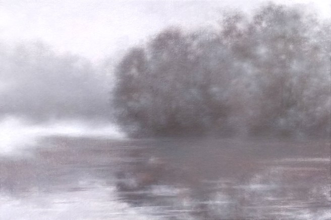 Misty Violet Over Newburge Lake